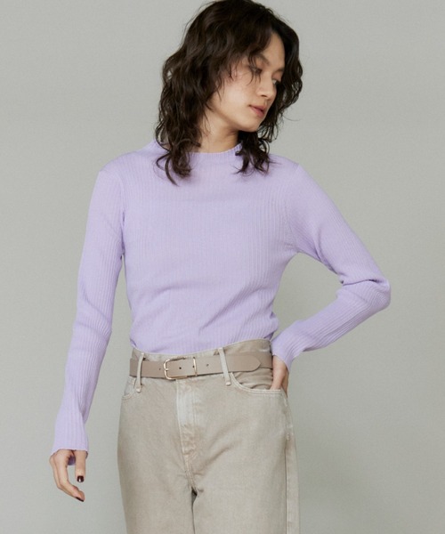 シアーニットハイネックプルオーバー《YVON》