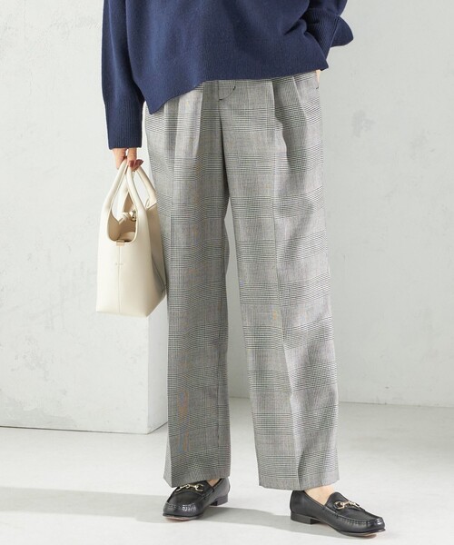 手洗い可能〉ウォッシャブル ウール タック パンツ（その他パンツ