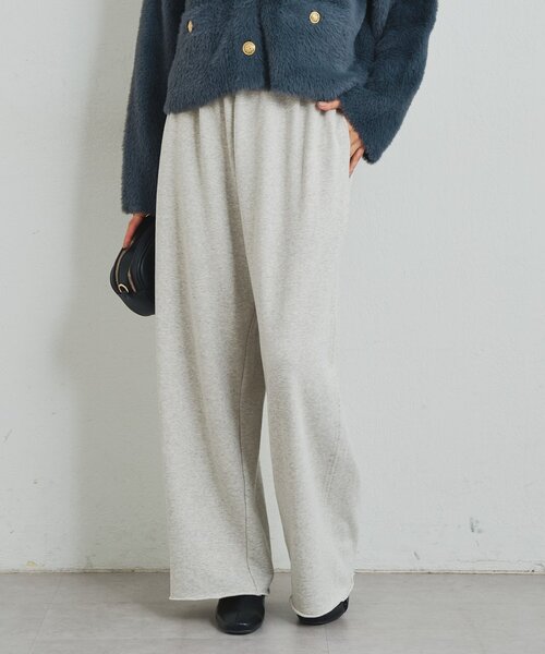 un dix cors（アンディコール）の「《大人なこなれ感》コットン裏毛イージーパンツ（スウェットパンツ・レディース・グレー/ブラウン・FREE）」の4枚目の写真
