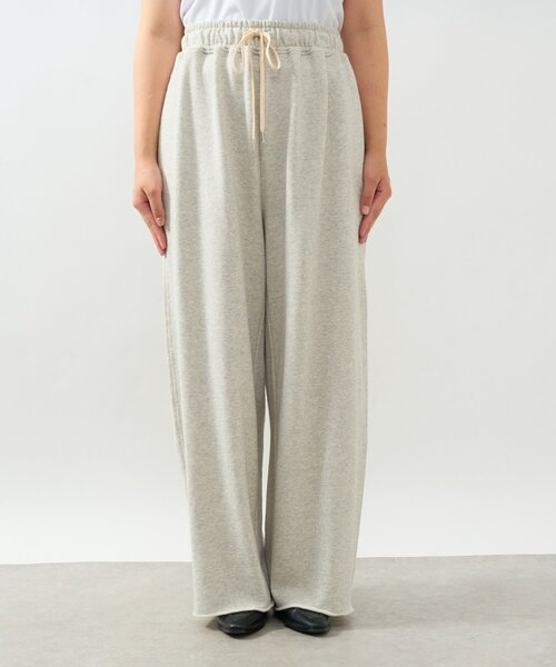un dix cors（アンディコール）の「《大人なこなれ感》コットン裏毛イージーパンツ（スウェットパンツ・レディース・グレー/ブラウン・FREE）」の13枚目の写真