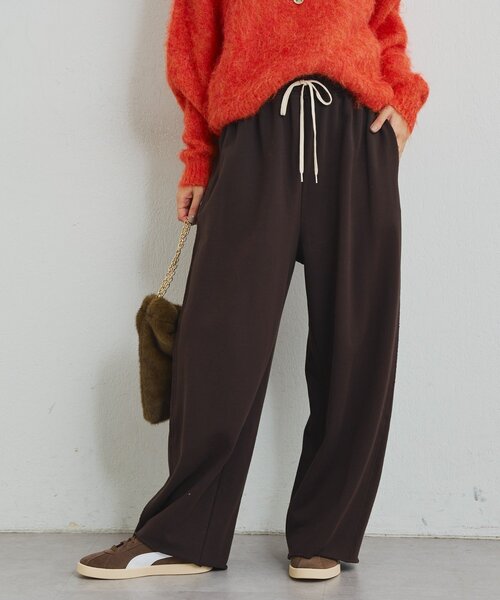 un dix cors（アンディコール）の「《大人なこなれ感》コットン裏毛イージーパンツ（スウェットパンツ・レディース・グレー/ブラウン・FREE）」の19枚目の写真