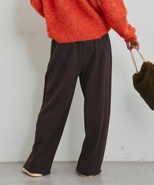 un dix cors（アンディコール）の「《大人なこなれ感》コットン裏毛イージーパンツ（スウェットパンツ・レディース・グレー/ブラウン・FREE）」の22枚目の写真