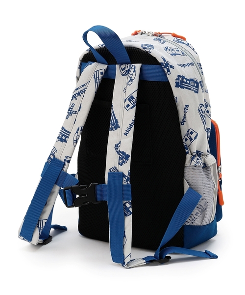 kladskap（クレードスコープ）の「電車アップリケ+総柄リュック（バックパック/リュック・キッズ・レッド/グレー・SS/S/M）」の14枚目の写真