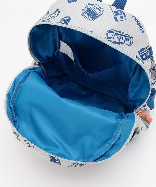 kladskap（クレードスコープ）の「電車アップリケ+総柄リュック（バックパック/リュック・キッズ・レッド/グレー・SS/S/M）」の13枚目の写真