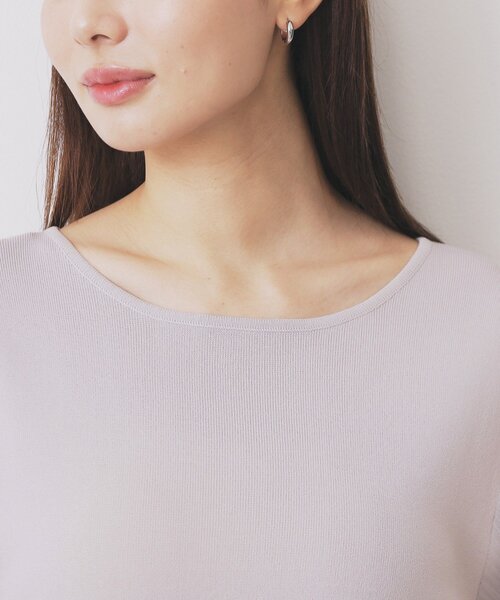 index（インデックス）の「《5色展開》マジョリカプリーツスリーブニット【洗濯機洗い可】（ニット/セーター・レディース・チャコールグレー/ダークグリーン/ベビーピンク/ブラック/ナチュラル・40/38/36/42）」の20枚目の写真