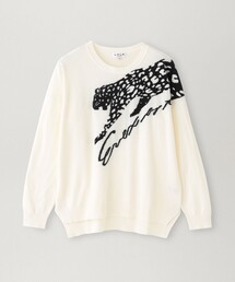 【カタログ掲載品】【ウォッシャブル】ラメパンサーインターシャニット