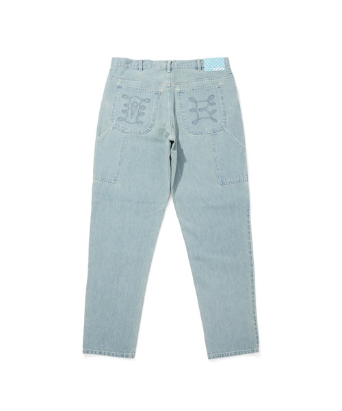 ICECREAM(アイスクリーム)の「APPLIQUE LOGO BUGGY DENIM PANTS(デニムパンツ・メンズ・ブラック/ライトブルー/ブルー・SMALL/MEDIUM/LARGE/X-LARGE)」の5枚目の写真