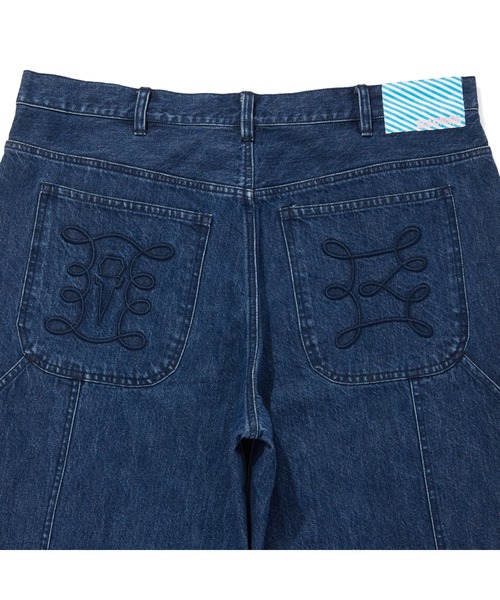 ICECREAM(アイスクリーム)の「APPLIQUE LOGO BUGGY DENIM PANTS(デニムパンツ・メンズ・ブラック/ライトブルー/ブルー・SMALL/MEDIUM/LARGE/X-LARGE)」の19枚目の写真