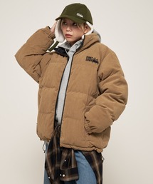 ファーストダウン ジャケット ベージュ S FIRST DOWN - 大人気❗️First Down パネルショート ダウン