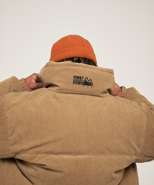 FIRST DOWN（ファーストダウン）の「バブルダウンジャケット コーデュロイ（ダウンジャケット/コート・メンズ・ベージュ/ブラック/ブラウン・M/S/XL/L）」の20枚目の写真