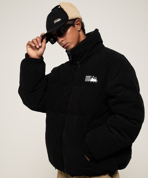 FIRST DOWN（ファーストダウン）の「バブルダウンジャケット コーデュロイ（ダウンジャケット/コート・メンズ・ベージュ/ブラック/ブラウン・M/S/XL/L）」の4枚目の写真