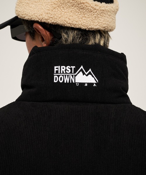 FIRST DOWN（ファーストダウン）の「バブルダウンジャケット コーデュロイ（ダウンジャケット/コート・メンズ・ベージュ/ブラック/ブラウン・M/S/XL/L）」の7枚目の写真