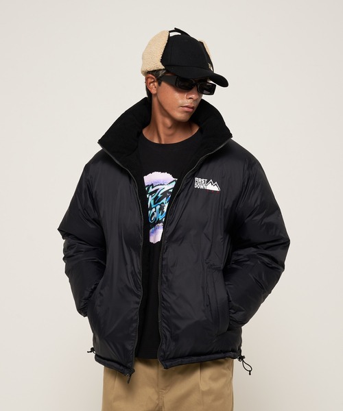 FIRST DOWN（ファーストダウン）の「バブルダウンジャケット コーデュロイ（ダウンジャケット/コート・メンズ・ベージュ/ブラック/ブラウン・M/S/XL/L）」の8枚目の写真