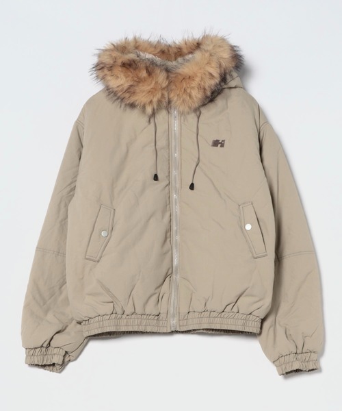 極美品✨トゥービーシック エコファーコンビブルゾン ティアード 中綿