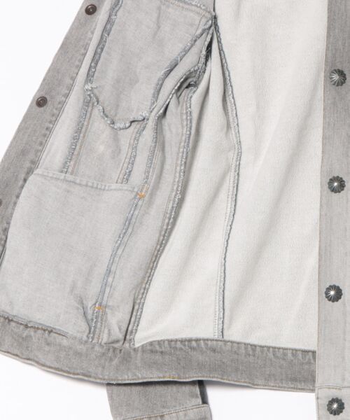 AYUITE（アユイテ）の「《AYUITE》ﾃﾞﾆﾑ Gｼﾞｬﾝ（デニムジャケット・メンズ・インディゴブルー/ブラック・MEDIUM/SMALL）」の3枚目の写真