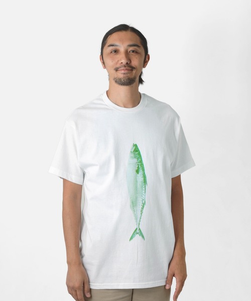 PAPERSKY(ペーパースカイ)の「PAPERSKY ペーパースカイ SABA T サバTシャツ(Tシャツ/カットソー・レディース・ホワイト系その他・S/M/L)」の1枚目の写真