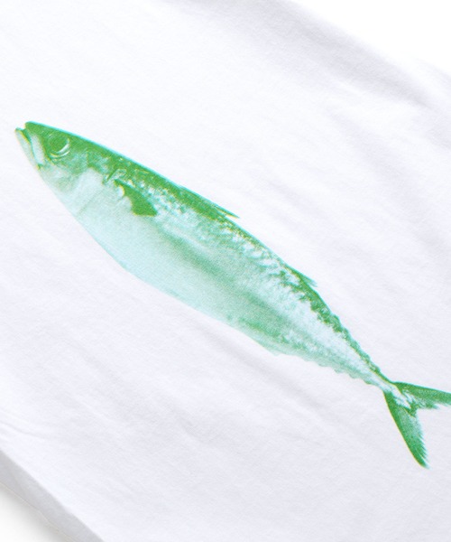 PAPERSKY(ペーパースカイ)の「PAPERSKY ペーパースカイ SABA T サバTシャツ(Tシャツ/カットソー・レディース・ホワイト系その他・S/M/L)」の7枚目の写真