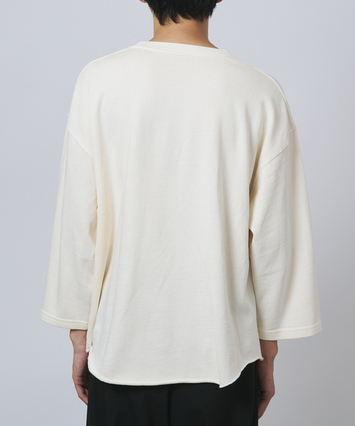 B.C STOCK（ベーセーストック）の「【GOOD OLD SHOP】ヴィンテージ加工 9分袖 スウェットTシャツ（Tシャツ/カットソー・メンズ・ブラック系その他/グレー/ブラック/ネイビー/ホワイト/レッド・FREE）」の10枚目の写真