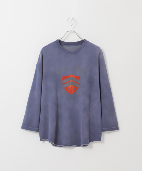 セール】【GOOD OLD SHOP】ヴィンテージ加工 9分袖 スウェットTシャツ