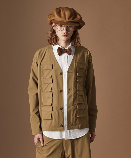 40ｃｔ＆525（フォーティーカラッツアンドゴーニーゴ）の「エリナシカバーオール（ブルゾン・メンズ・ブラック/サンドベージュ・03/02）」の2枚目の写真