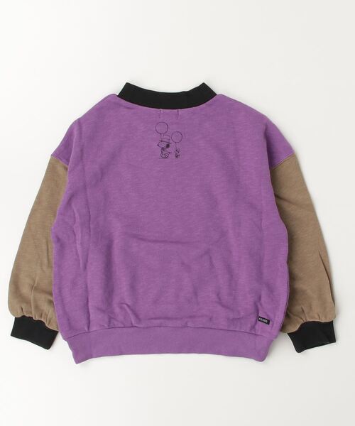 F.O.KIDS（エフオーキッズ）の「F.O.KIDS/エフオーキッズ PEANUTS レトロPOP クルーネック 4柄トレーナー ビッグシルエット（スウェット・キッズ・パープル/イエロー/レインボー/キナリ・130/140/150/160）」の15枚目の写真
