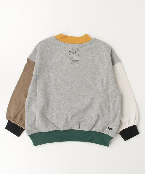 F.O.KIDS（エフオーキッズ）の「F.O.KIDS/エフオーキッズ PEANUTS レトロPOP クルーネック 4柄トレーナー ビッグシルエット（スウェット・キッズ・パープル/イエロー/レインボー/キナリ・130/140/150/160）」の11枚目の写真