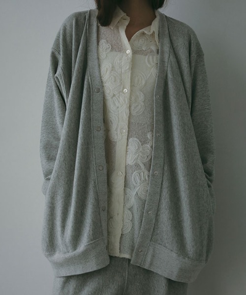 ETRE TOKYO（エトレトウキョウ）の「コードエンブロイダリーブラッシュドチュールシャツ（シャツ/ブラウス・レディース・ブラック/オフホワイト・FREE）」の18枚目の写真