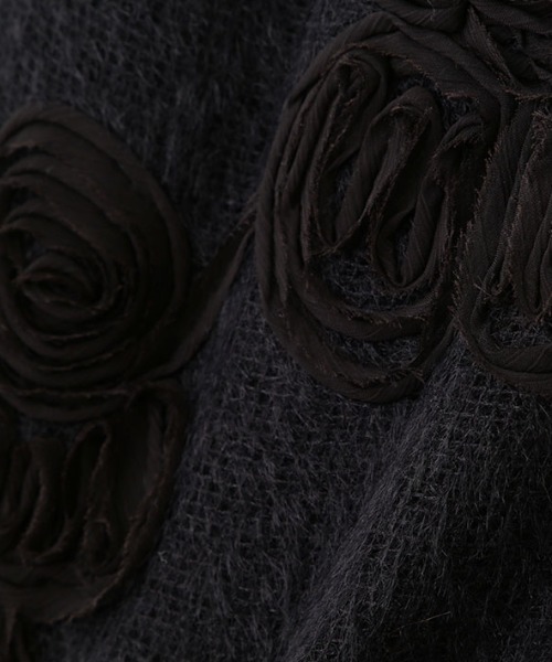 ETRE TOKYO（エトレトウキョウ）の「コードエンブロイダリーブラッシュドチュールシャツ（シャツ/ブラウス・レディース・ブラック/オフホワイト・FREE）」の20枚目の写真