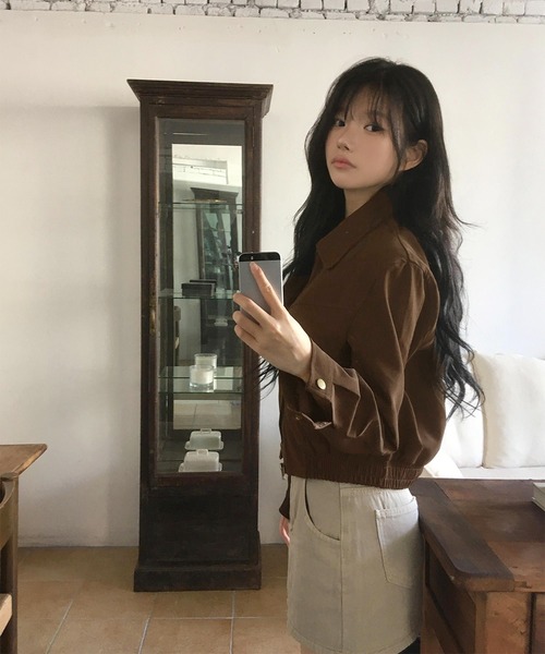 LAFFMO（ラフモ）の「ジップアップショートジャケット（その他アウター・レディース・ブラック/ブラウン・S/M）」の21枚目の写真