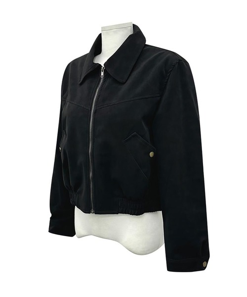 ジップアップショートジャケット（その他アウター）｜LAFFMO（ラフモ