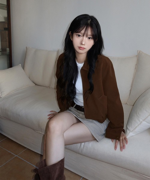 LAFFMO（ラフモ）の「ジップアップショートジャケット（その他アウター・レディース・ブラック/ブラウン・S/M）」の19枚目の写真