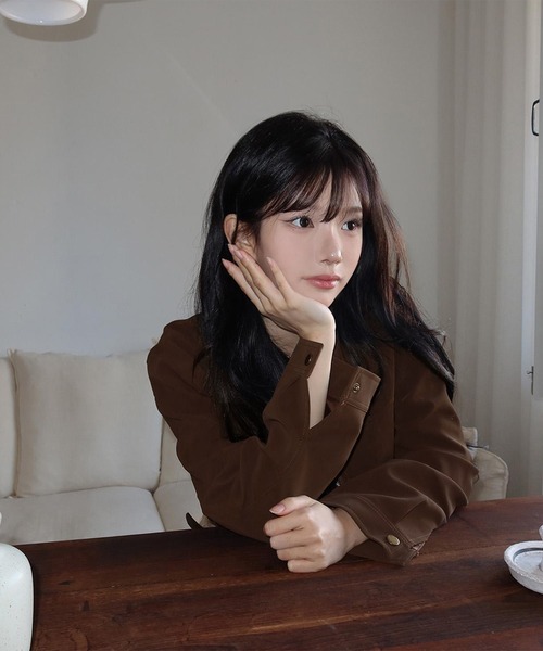 LAFFMO（ラフモ）の「ジップアップショートジャケット（その他アウター・レディース・ブラック/ブラウン・S/M）」の10枚目の写真