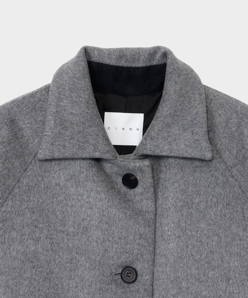 CINOH(チノ)の「BEAVER CLOTH LONG COAT(その他アウター・レディース・グレー・38/36)」の3枚目の写真