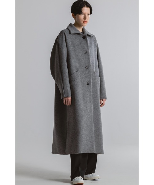 CINOH(チノ)の「BEAVER CLOTH LONG COAT(その他アウター・レディース・グレー・38/36)」の7枚目の写真