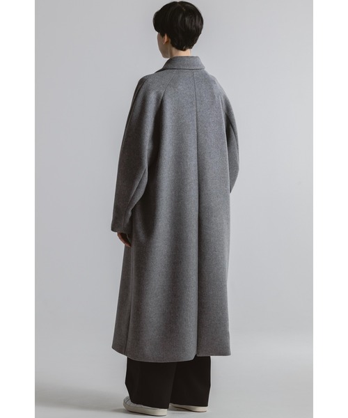 CINOH(チノ)の「BEAVER CLOTH LONG COAT(その他アウター・レディース・グレー・38/36)」の9枚目の写真