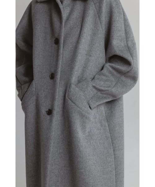 CINOH(チノ)の「BEAVER CLOTH LONG COAT(その他アウター・レディース・グレー・38/36)」の12枚目の写真