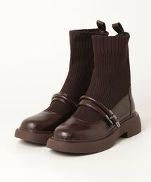 Sugar Sugar | SUGARSUGAR/厚底リブニットミドルブーツ(ブーツ)