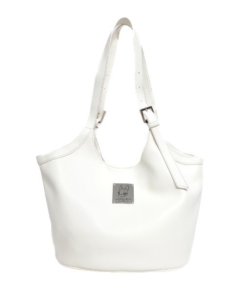 CRYSTAL BALL(クリスタルボール)の「ヒッピープレートバケットバッグ(トートバッグ・レディース・ブラック/オフホワイト/キャメル・FREE)」の11枚目の写真