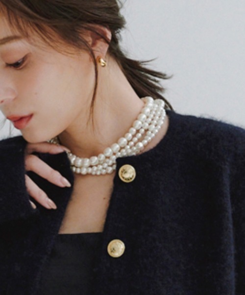 バロックパールロングネックレス（ネックレス）｜anuans（アニュアンス