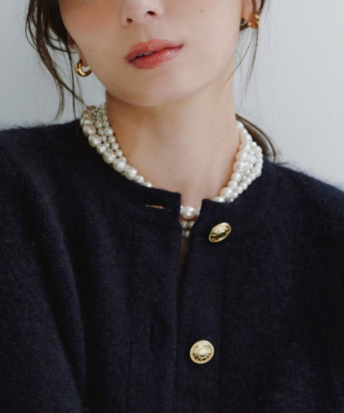 anuans アニュアンス バロックパールチェーンピアス アニュアンス