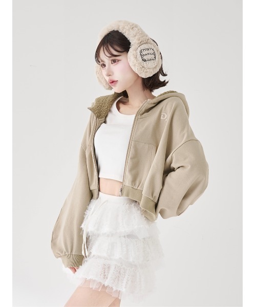 Darich(ダーリッチ)の「ユーズドルックスウェットパーカー(パーカー・レディース・チャコールグレー/レッド/ベージュ・FREE)」の21枚目の写真