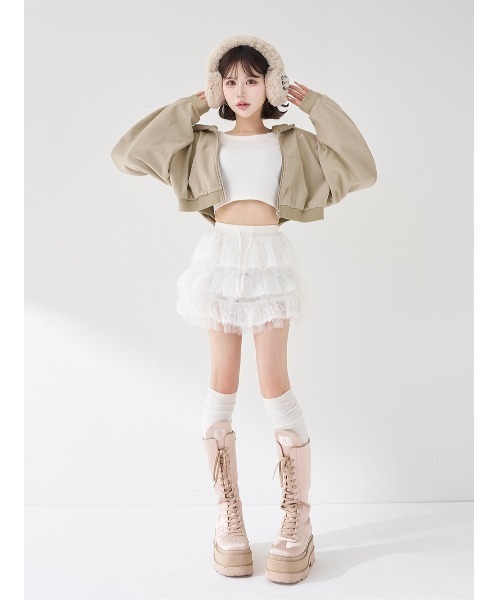 Darich(ダーリッチ)の「ユーズドルックスウェットパーカー(パーカー・レディース・チャコールグレー/レッド/ベージュ・FREE)」の22枚目の写真