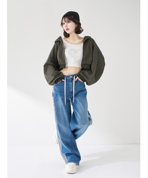 Darich(ダーリッチ)の「ユーズドルックスウェットパーカー(パーカー・レディース・チャコールグレー/レッド/ベージュ・FREE)」の17枚目の写真