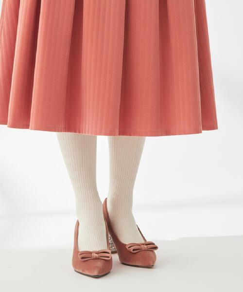 ESPERANZA(エスペランサ)の「ラメベルベットダブルリボンパンプス(パンプス・レディース・ブラック系2/ブルー系2/ベージュ系2/ピンク系7・22.5cm/23.0cm/23.5cm/24.0cm/24.5cm)」の4枚目の写真