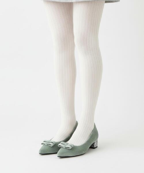 ESPERANZA(エスペランサ)の「ラメベルベットダブルリボンパンプス(パンプス・レディース・ブラック系2/ブルー系2/ベージュ系2/ピンク系7・22.5cm/23.0cm/23.5cm/24.0cm/24.5cm)」の5枚目の写真