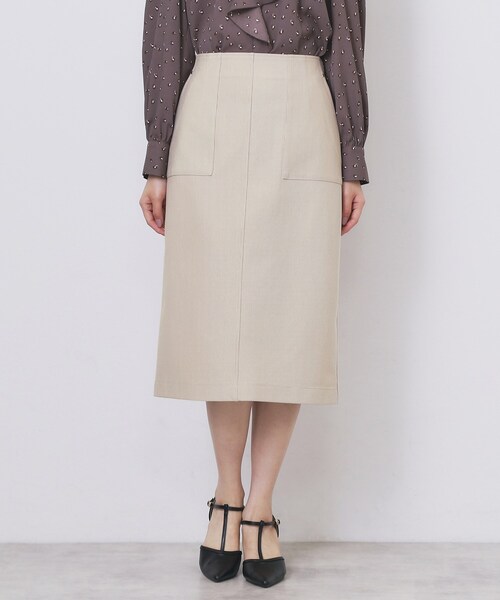 index（インデックス）の「ストレッチタイトスカート【洗濯機OK/防シワ/抗ピル】《S～3L》（スカート・レディース・サックスブルー/ナチュラル/チャコールグレー・36/44/42/40/38）」の16枚目の写真