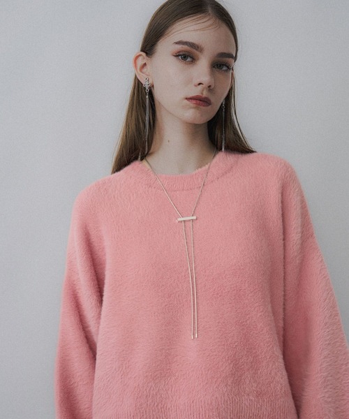 HARE（ハレ）の「シャギーニットプルオーバー(HARE)（ニット/セーター・レディース・パープル/オレンジ/ライトグレー/ライトブルー/ピンク/ブルー・FREE）」の5枚目の写真