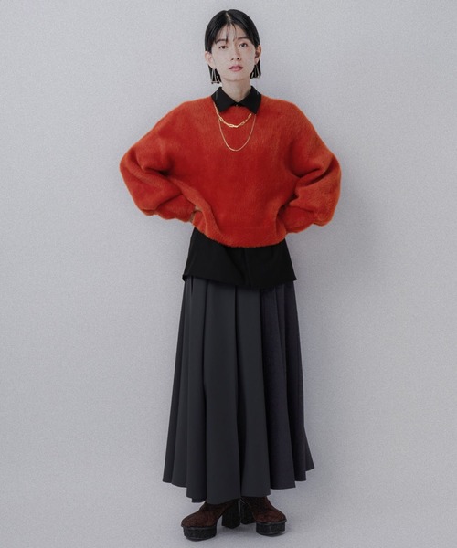 HARE（ハレ）の「シャギーニットプルオーバー(HARE)（ニット/セーター・レディース・パープル/オレンジ/ライトグレー/ライトブルー/ピンク/ブルー・FREE）」の8枚目の写真