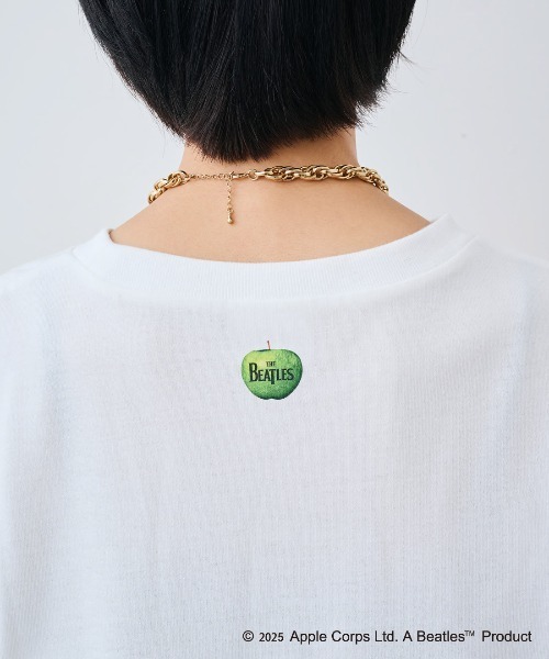 IEDIT(イディット)の「IEDIT THE BEATLES ロングスリーブプリントTシャツ(Tシャツ/カットソー・レディース・ホワイト/ダークグレー・M/L/LL/3L/S)」の4枚目の写真