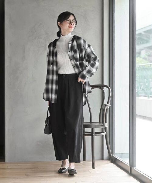 rps（アールピーエス）の「ツイルコクーンパンツ（その他パンツ・レディース・ブラック/カーキ/ダークブラウン/ダークベージュ・フリー）」の5枚目の写真